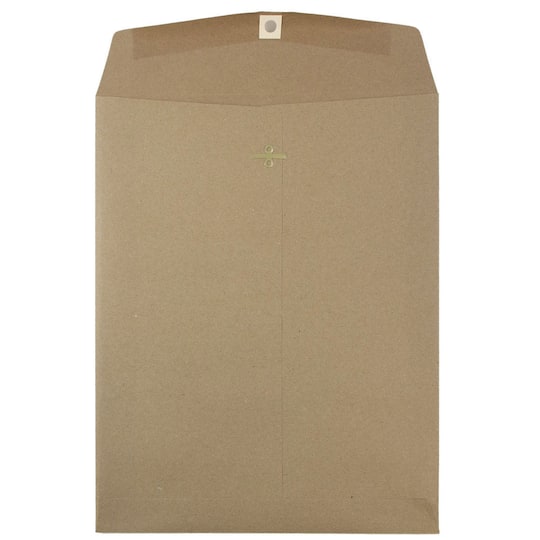 JAM Paper 10" x 13" Brown Kraft Catalog Envelopes